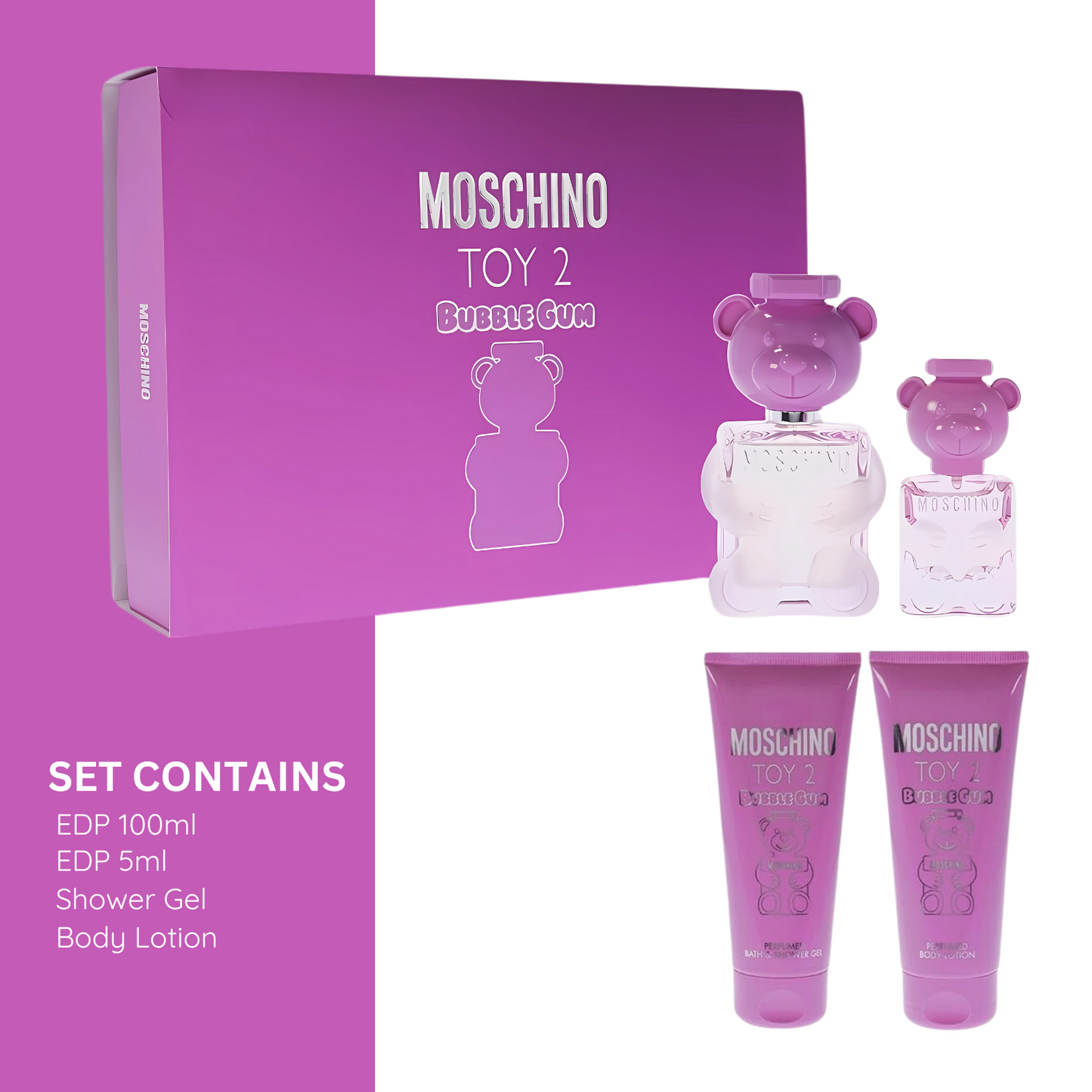 Moschino Toy 2 Bubble Gum Giftset Combo